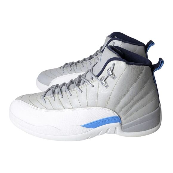 NIKE Air Jordan 12 Retro 'Grey University Blue' Sneakers Size 11 - Picture 2 of 9